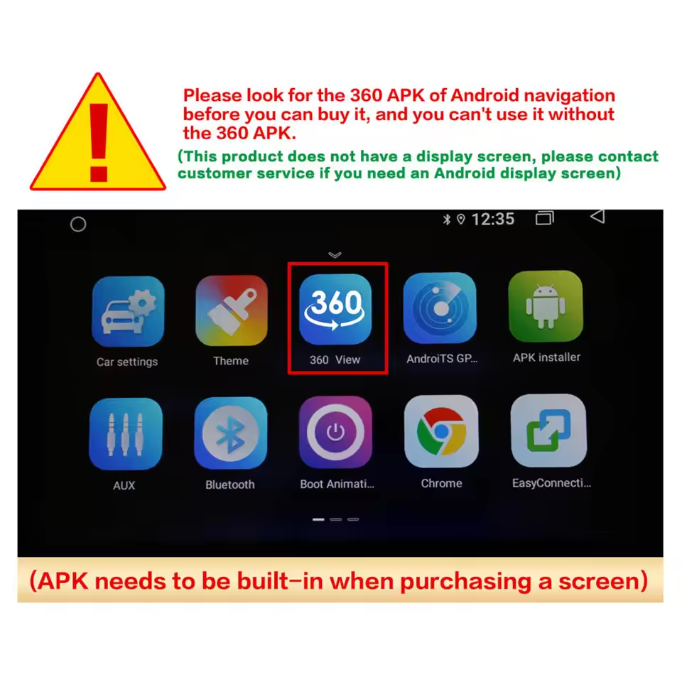 HD 360 Degree Car Camera 1080P 8K 3D AHD Surround View Right+Left+Front+Rear View Reverse Camera For Android Navigation Reverse