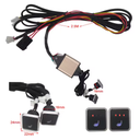 Universal Built-In Car Seat Heater Kit Fit 2 Seats 12V Alloy Wire Heating Pads 3 Levels Dual Control Heated Switch System