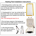 Universal Built-In Car Seat Heater Kit Fit 2 Seats 12V Alloy Wire Heating Pads 3 Levels Dual Control Heated Switch System