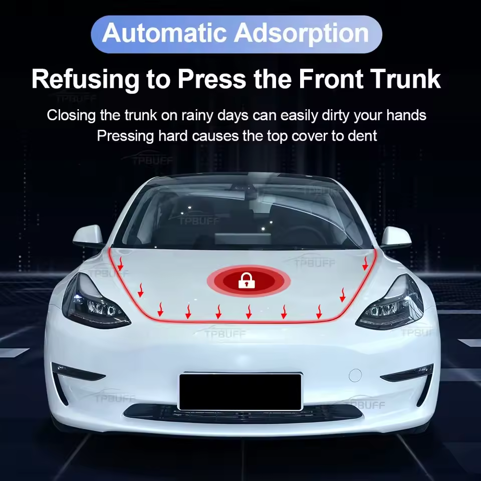 Електрична дотяжка переднього багажника (замок капоту)  Tesla Model Y