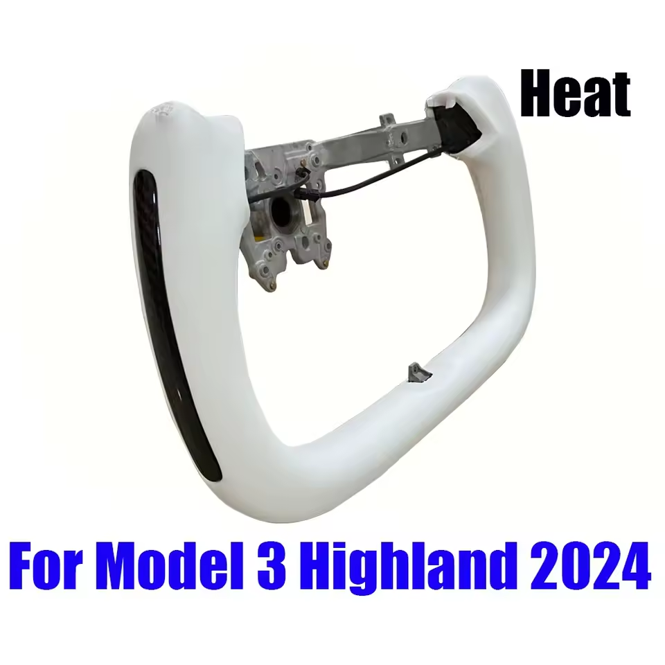 Шкіряне кермо автомобіля Tesla 3