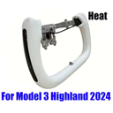 Шкіряне кермо автомобіля Tesla 3