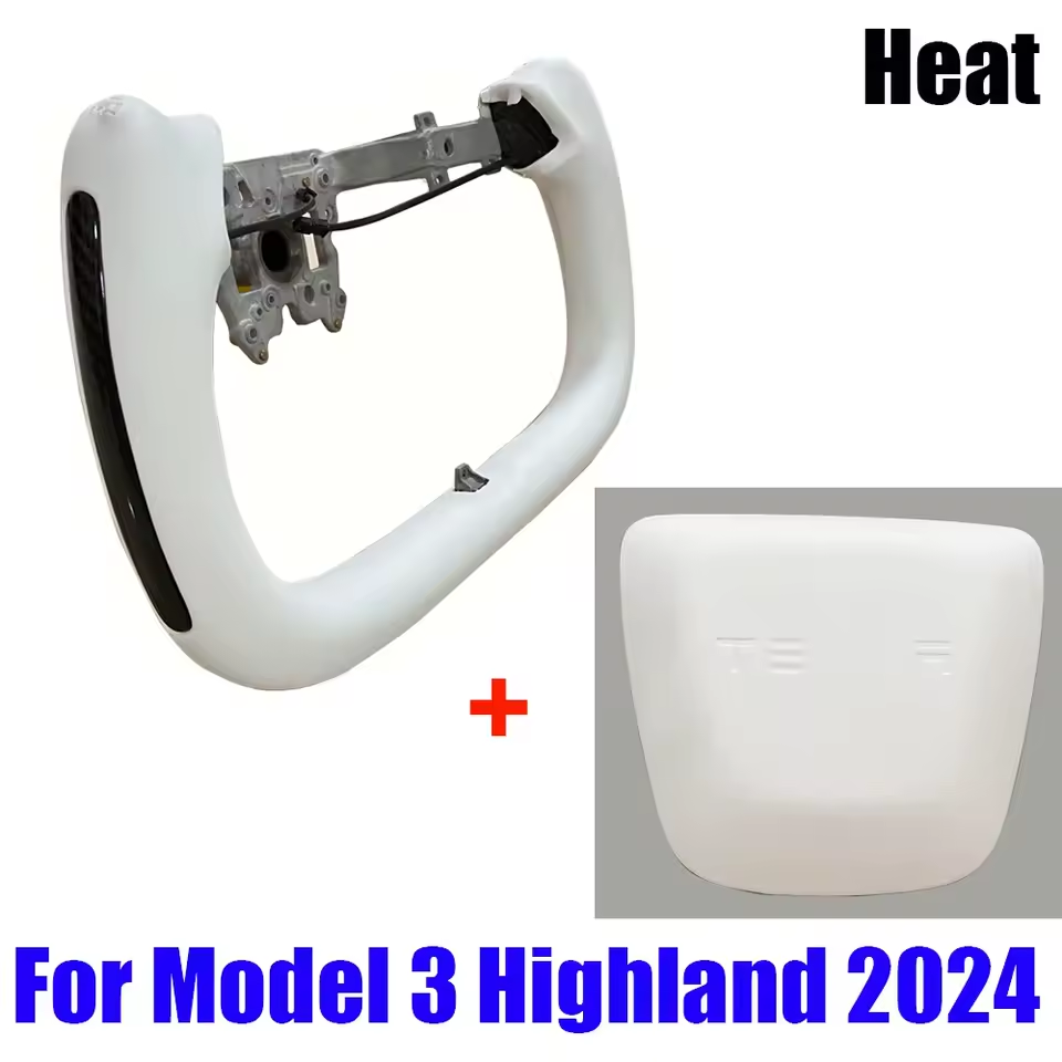 Шкіряне кермо автомобіля Tesla 3