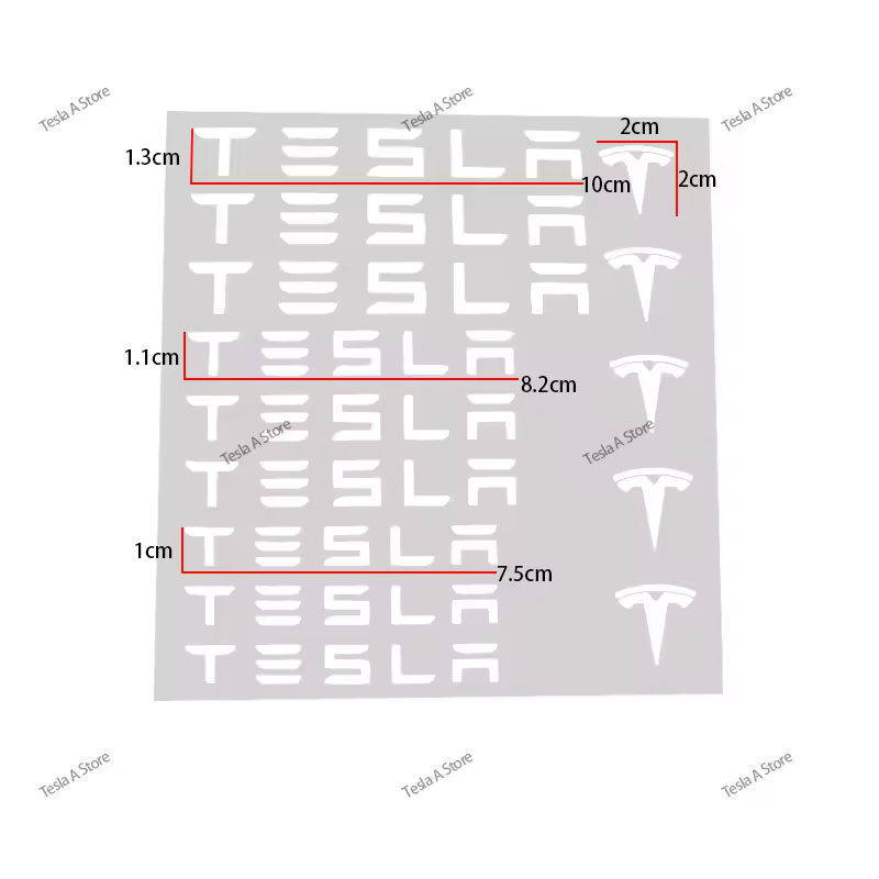  Наклейка на гальмівний супорт Tesla