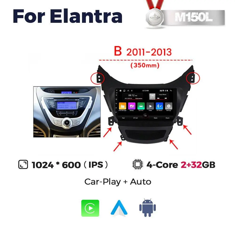 Магнітола Hyundai Elantra (MD)