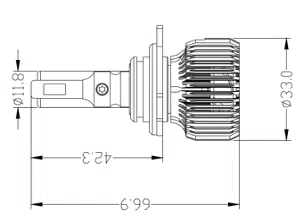 9012/HIR2 (5000К) Prime-X R Pro комплект світлодіодних ламп (2 шт.) 
