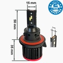 H13 (5000К) Prime-X S Pro комплект світлодіодних ламп (2 шт.) 