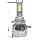 9012(HIR2) (5000К) Prime-X MAX Pro з обманкою комплект світлодіодних ламп (2 шт.) 