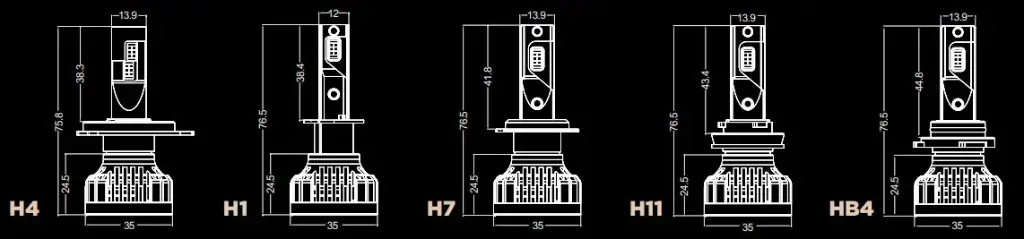 LED лампи автомобільні DriveX AL-01 HB4(9006) 6000K LED 50Вт CAN 12В