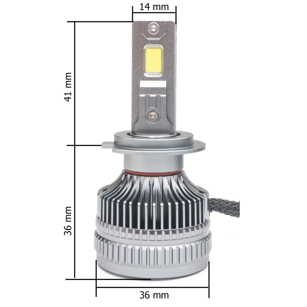 H7 (5000К) Prime-X MAX Pro комплект світлодіодних ламп (2 шт.) 