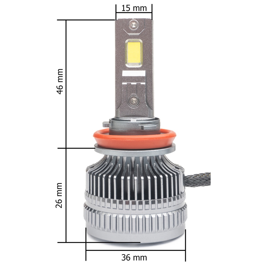 H11 (5000К) Prime-X MAX Pro комплект світлодіодних ламп (2 шт.) 