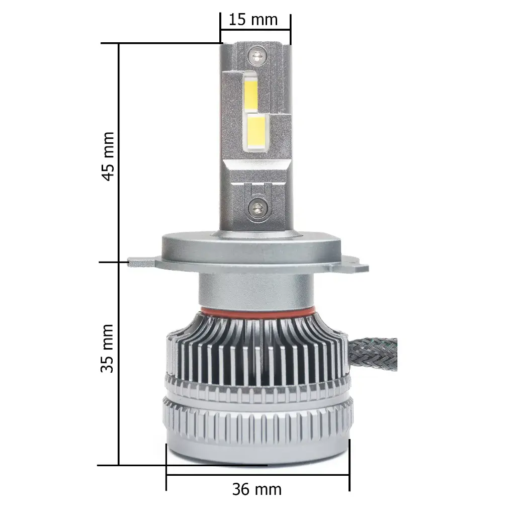 H4 (5000К) Prime-X MAX Pro комплект світлодіодних ламп (2 шт.) 