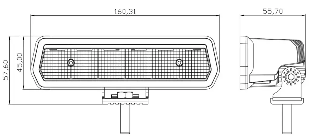 Фара додаткового світла DriveX WL DRL-103 DLX 6-30W OSR DB 16 cm
