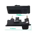 Камера заднього огляду в ручку багажника для Audi / Volkswagen Golf, Tiguan - AHD Sony (2053) 1080p 175° (LS8002) 