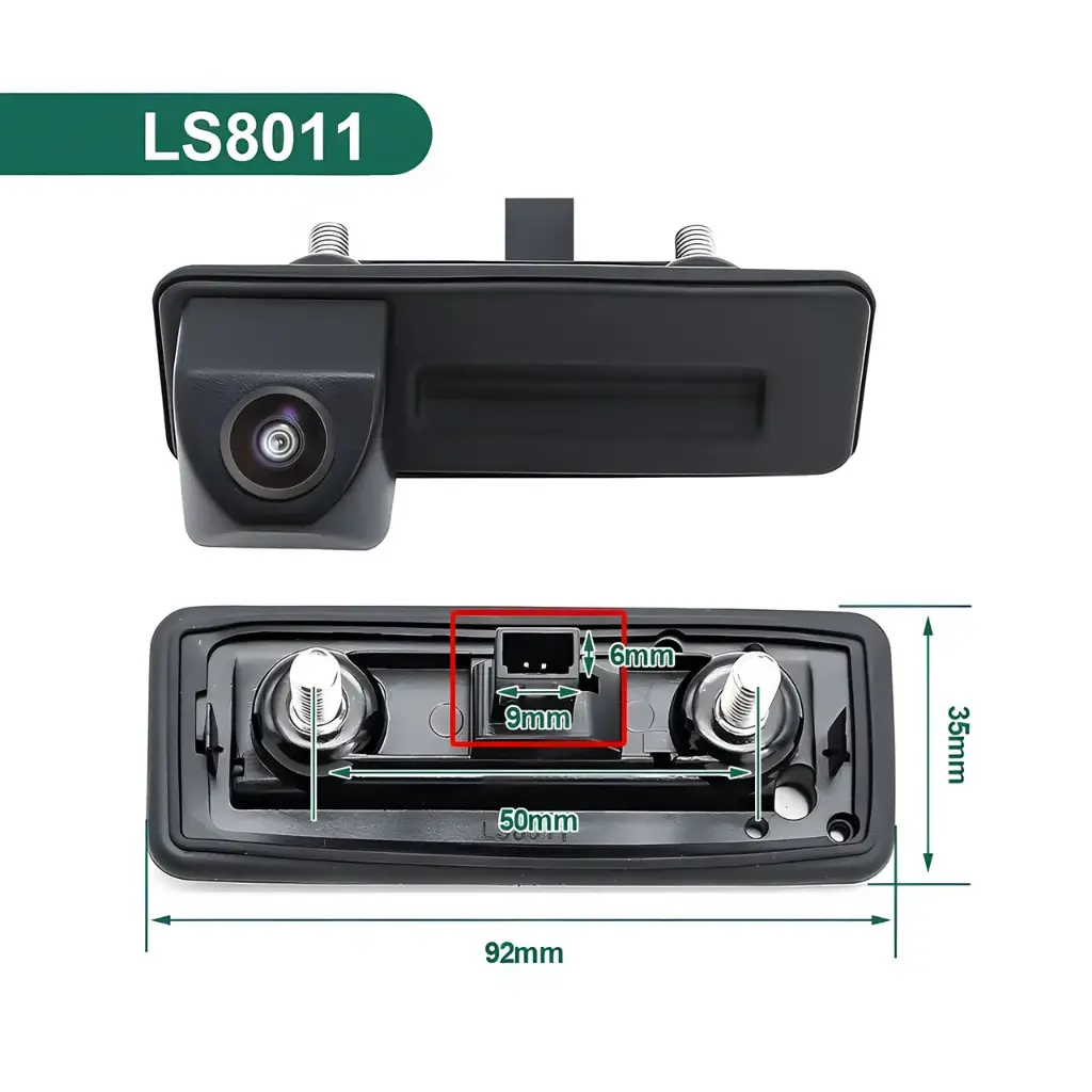 Камера заднього огляду в ручку багажника для VW / Skoda Octavia 2, 3, A5 - AHD (2053) 720p (CCD) 170° (LS8011) 