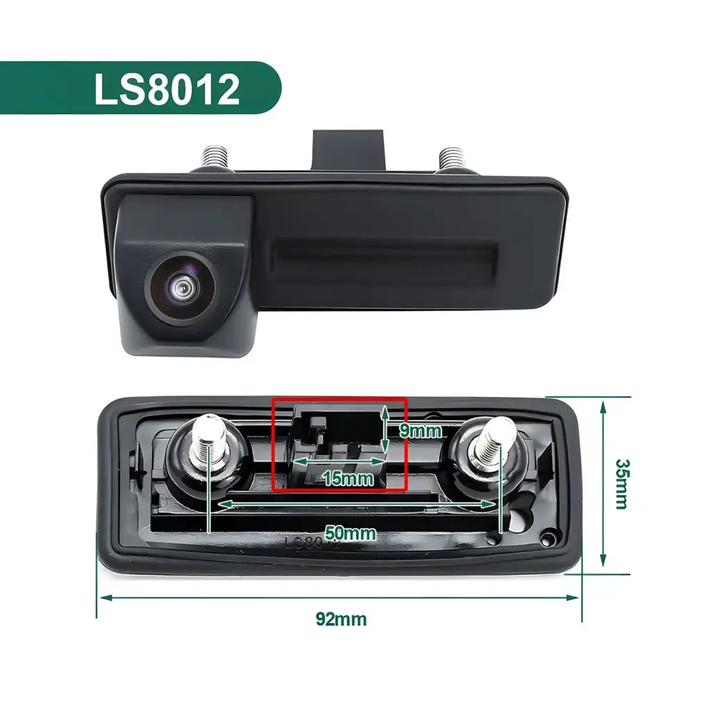 Камера заднього огляду в ручку багажника для Audi / Skoda Fabia, SuperB - AHD Sony (2053) 1080p 175° (LS8012) 