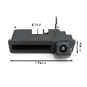 Камера заднього огляду в ручку багажника для Audi A3, A5, A6, Q5, Q7 - AHD (2053) 720p (CCD) 170° (LS8005) 