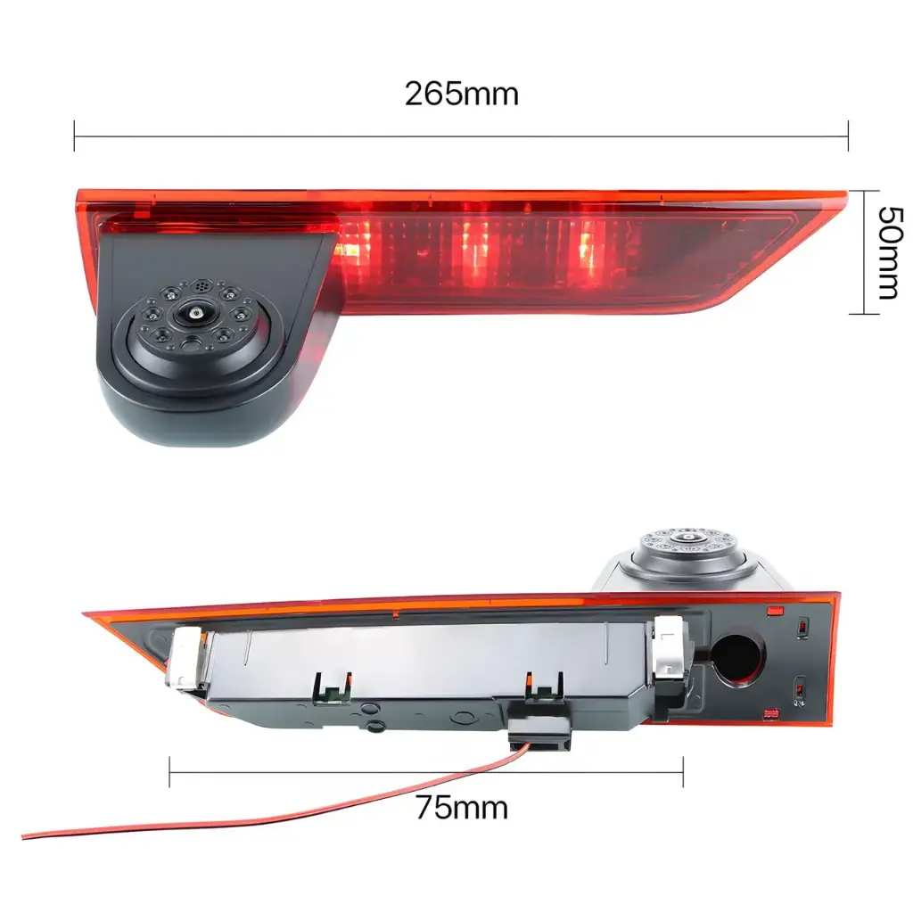 Камера заднего вида в стоп сигнал для Ford Transit Custom (≈ 2012-2015) - AHD Sony (2053) 1080p 120° (JS835) 