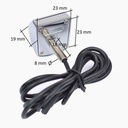 Камера заднього/переднього огляду Prime-X MCM-15 (срібляста) 