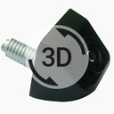 Камера заднього/переднього огляду Prime-X MCM-15 (чорна) 