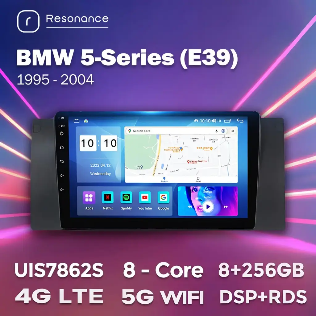 Штатна магнітола BMW 5-серії (E39) (2/32, HD (1280x720) QLED)