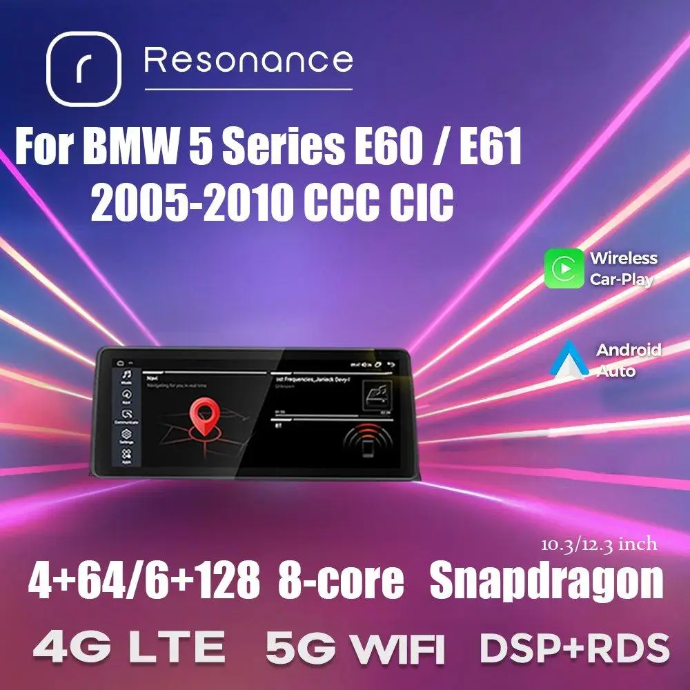 Магнітола Resonance BMW 5 Series E60/E61 (4/64, 10.3", CCC)