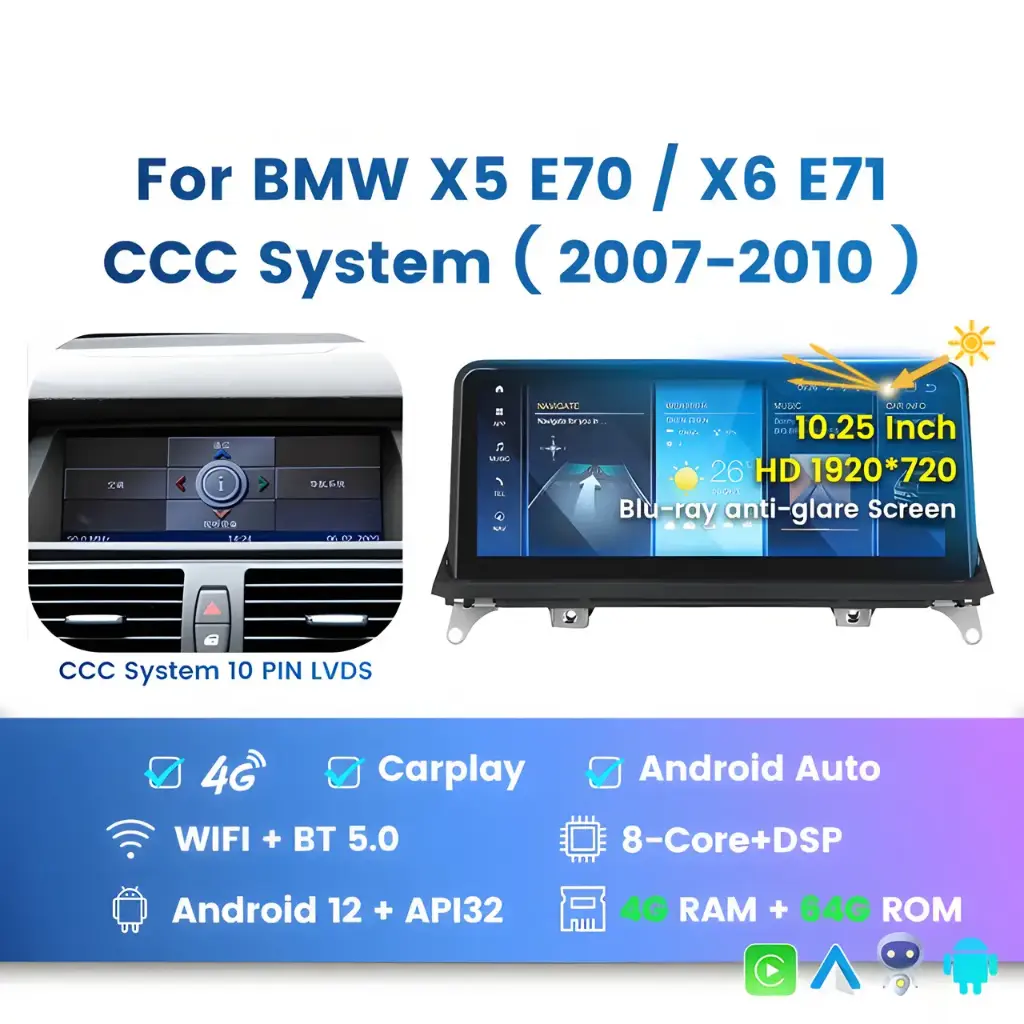 Магнітола BMW X6 (E71)