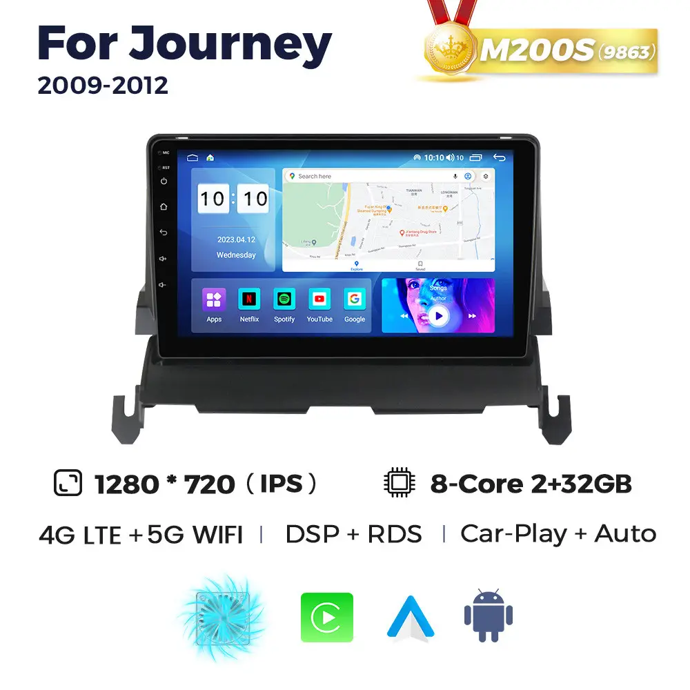 Магнітола Dodge Journey 1 (2/32, HD (1280x720) QLED)