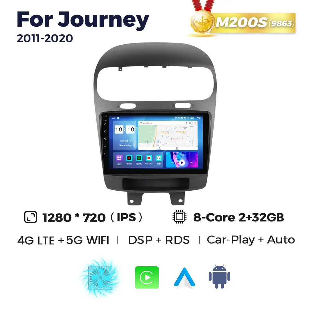 Магнітола Dodge Journey 2 (2/32, HD (1280x720) QLED)