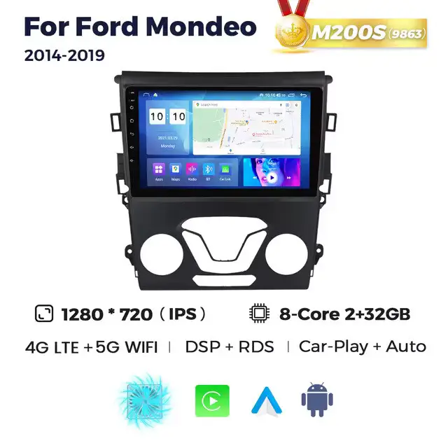 Магнітола Ford Mondeo 5, Fusion 2 (2/32, HD (1280x720) QLED)