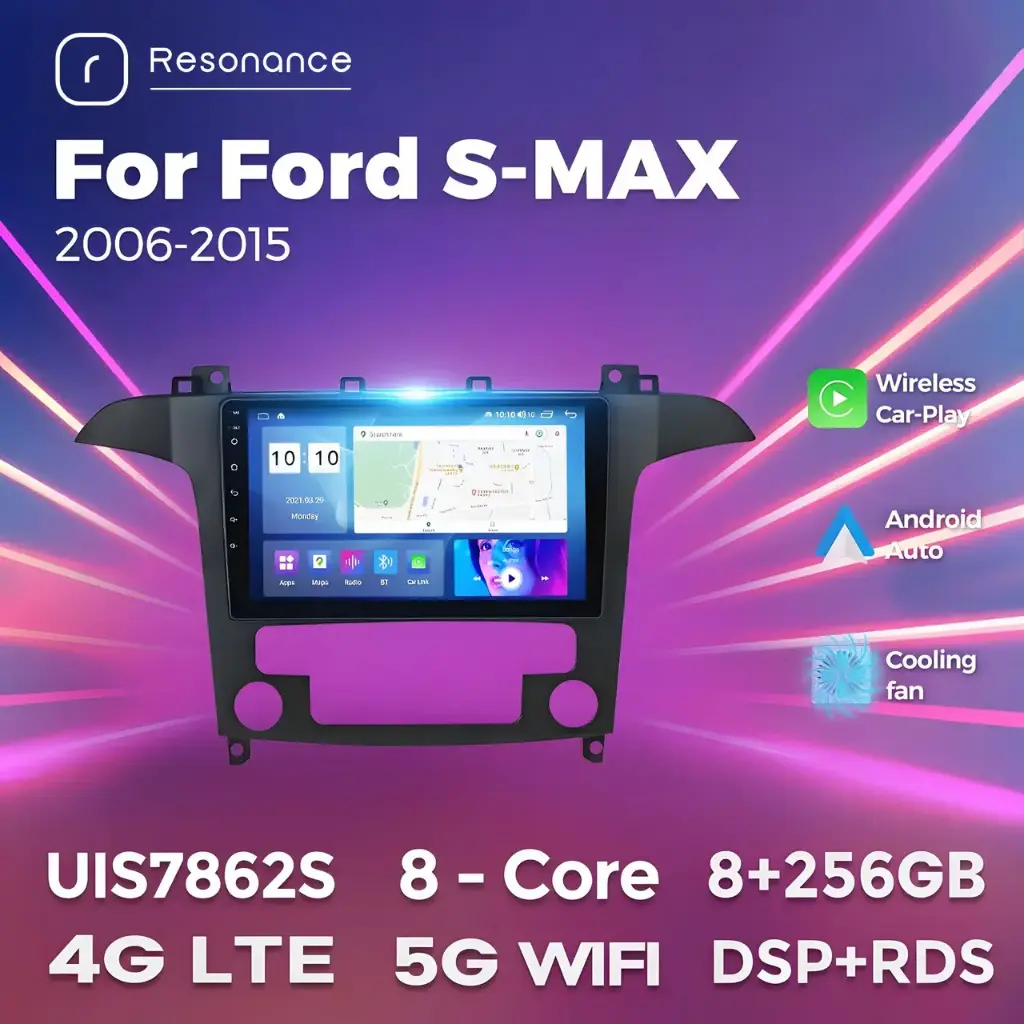 Магнітола Ford S-Max 1 (2/32, HD (1280x720) QLED)