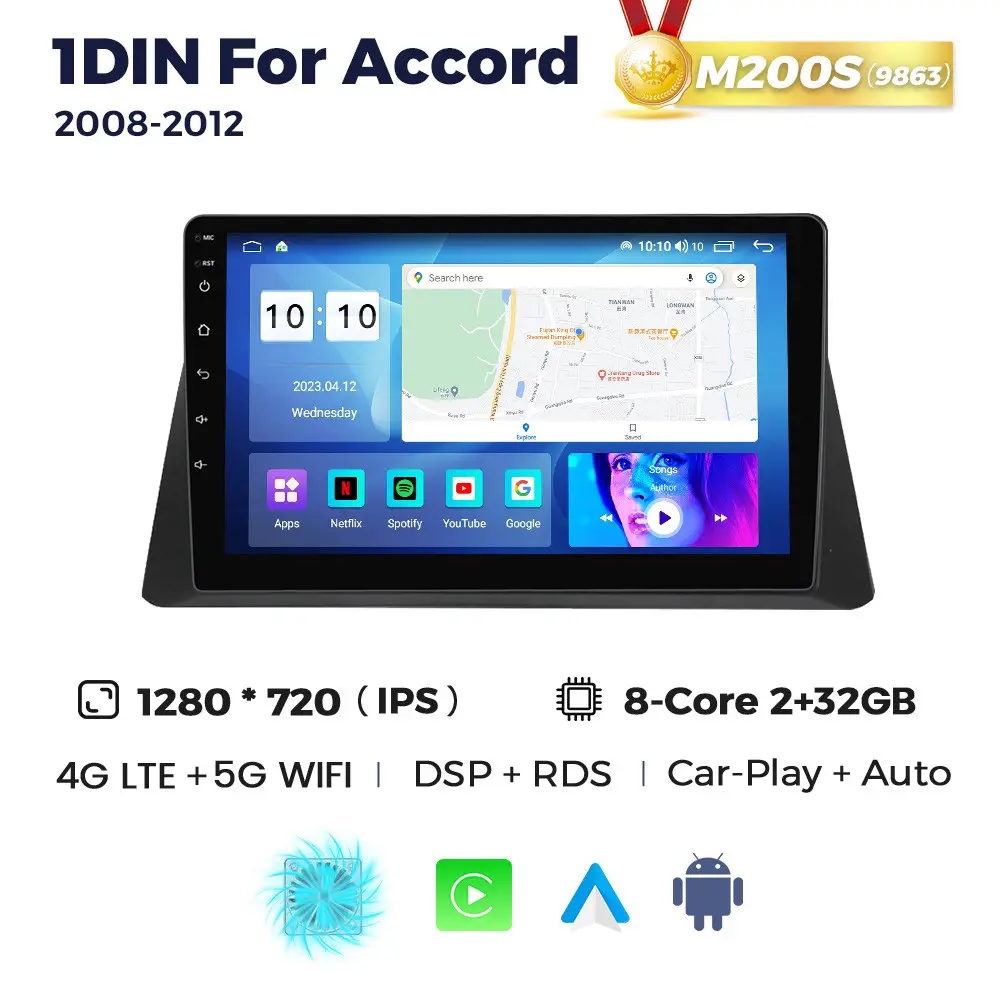 Магнітола Honda Accord Crosstour (2/32, HD (1280x720) QLED)