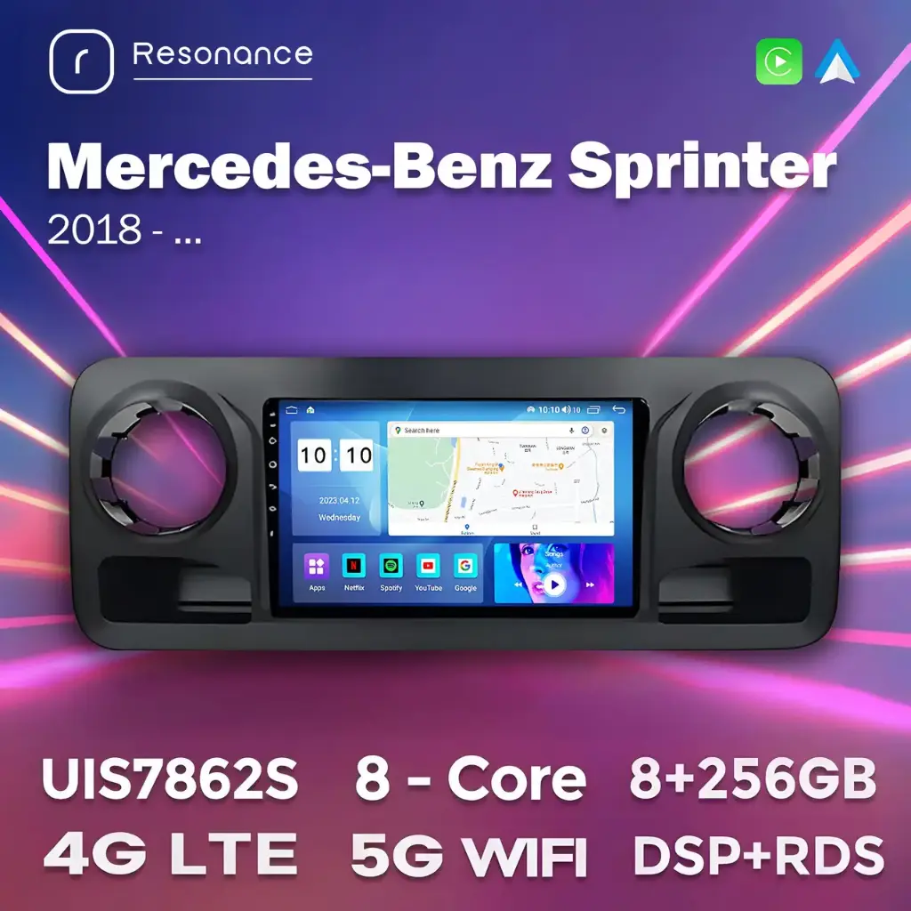 Магнітола Mercedes-Benz Sprinter (W907 / W910) (2/32, HD (1280x720) QLED)