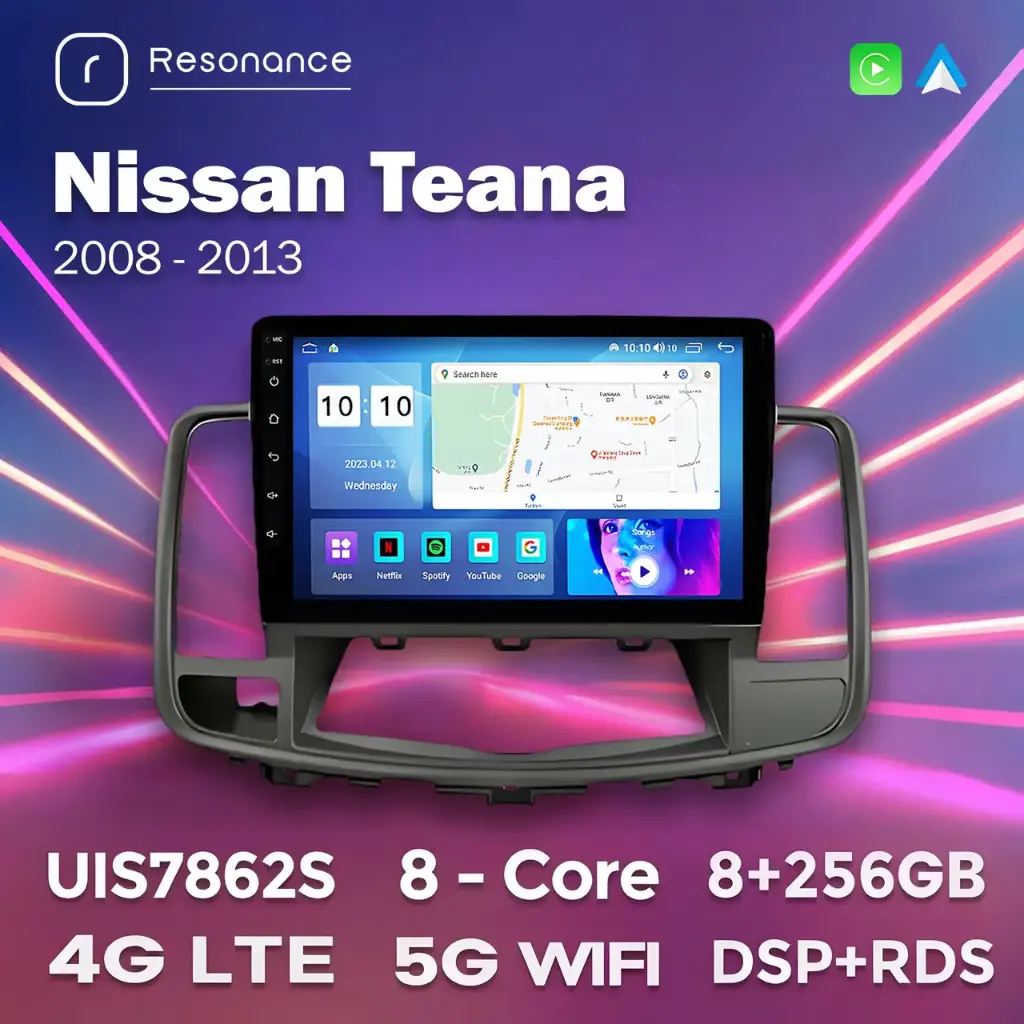 Магнітола Nissan Teana (J32) (2/32, HD (1280x720) QLED)