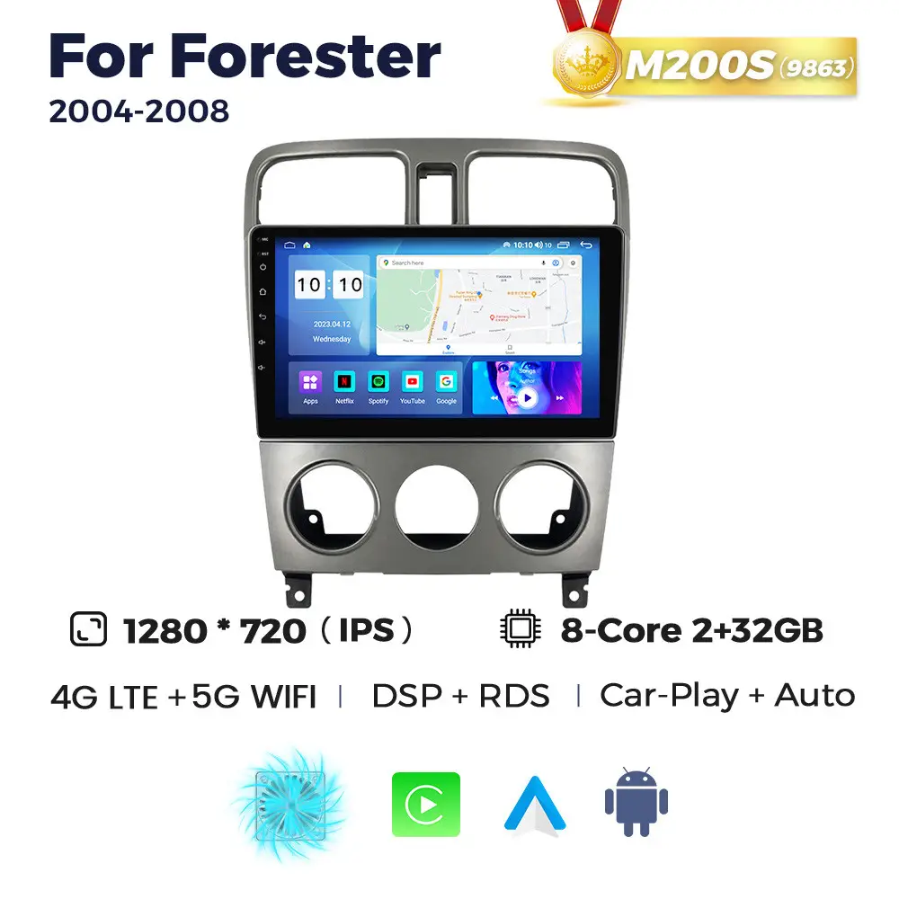 Магнітола Subaru Forester 2 (SG) (2/32, HD (1280x720) QLED)