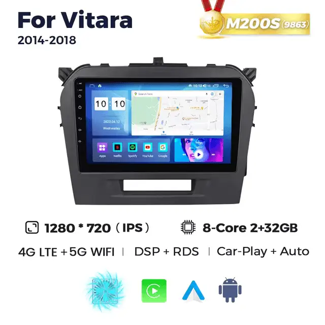 Магнітола Suzuki Vitara 2 (2/32, HD (1280x720) QLED)