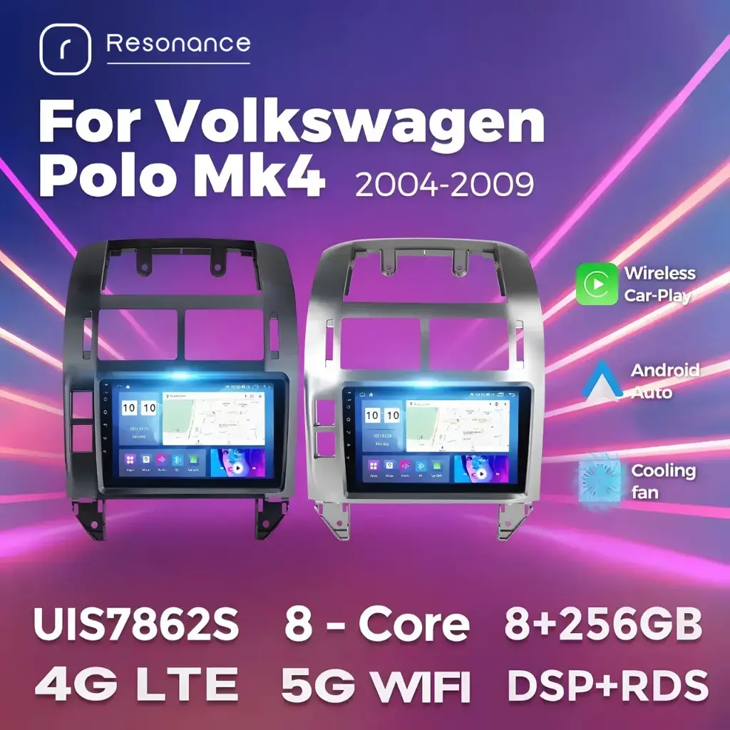 Магнітола Volkswagen Polo 4 (2/32, HD (1280x720) QLED)