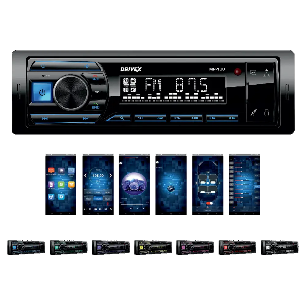 Автомагнітола 1-Din DriveX MP-100 